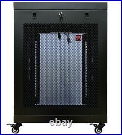 22U Server Rack Cabinet 35 inch Depth Data Network Enclosure Premium Series