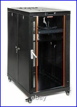 22U Server Rack Cabinet Enclosure Premium Series (24w x35d x43h)