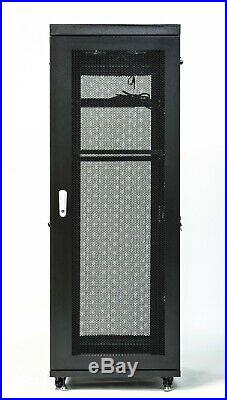 22U Server Rack It Cabinet Network Data Enclosure Vented Mesh Perforate Doors