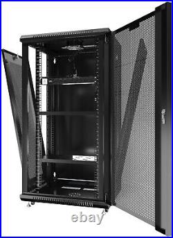 22U Sysracks Wall Mount IT Data Network Server Rack Cabinet Enclosure 24 Depth