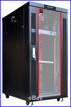 27U 39 Depth IT & Telecom Server Rack Cabinet Enclosure. CDM + Bonus Free
