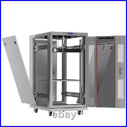 27U IT Network Server Data Cabinet Rack Enclosure with Accessories