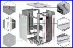 27U IT Network Server Data Cabinet Rack Enclosure with Accessories
