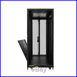 27U Server Cabinet IT Network Data Rack Enclosure Brand New with vented doors