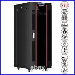 27U Server Rack Cabinet 32'' (800 mm) Depth Sysracks Enclosure Air Cooling