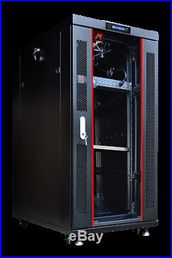 27U Server Rack Cabinet 32 Inch Deep IT Data Network Rack Enclosure