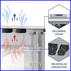 27U Server Rack Cabinet 35'' (900 mm) Depth Sysracks Enclosure Light Gray