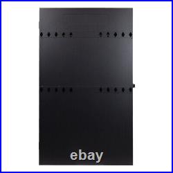 2U Vertical Enclosure Wall Mount Rack Low Profile Cabinet 36 Server Depth Black
