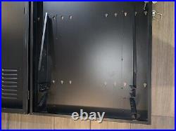 2U Vertical Enclosure Wall Mount Rack Low Profile Cabinet 42x 25x 4.5 Withkeys