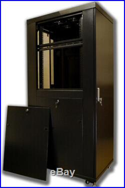 32U 32 Deep Server Rack Enclosure Cabinet IT Data Network Server Rack Cabinet