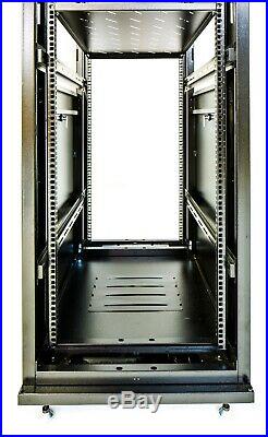 32U 32 Inch Deep Server Rack Cabinet IT Data Network Rack Enclosure MESH DOOR