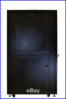 32U 35 Deep IT Free Standing Server Rack Cabinet Enclosure. Fits Most Servers