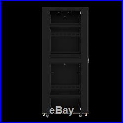 32U 35 Deep Server Rack Cabinet Enclosure Fits Most 19 Equipment. BONUS Free