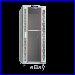 32U 35'' Depth Server Rack IT Data Network Enclosure Rack Cabinet Light Gray