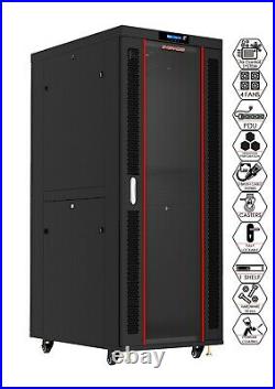 32U 39 Deep IT Free Standing Server Rack Cabinet Enclosure