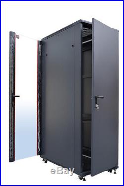 32U 39 Deep Server Rack Cabinet Enclosure Free Standing IT Data Network Cabinet