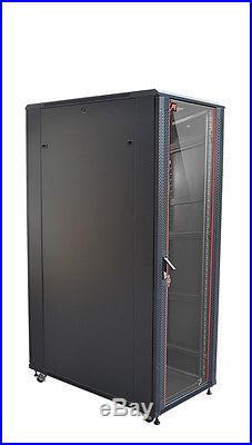 32U 39 Deep Server Rack Cabinet Enclosure Free Standing IT Data Network Cabinet