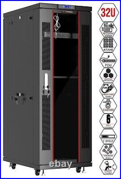 32U Server Rack Cabinet 39'' (1000 mm) Depth Sysracks Enclosure -Air Cooling