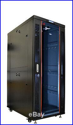 32U Server Rack Cabinet It Data Network Enclosure Accessories Over $190 Value