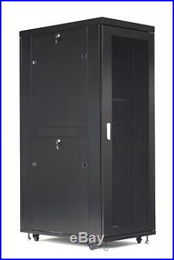 32U Server Rack It Cabinet Network Data Enclosure / Vented Mesh Perforate Doors