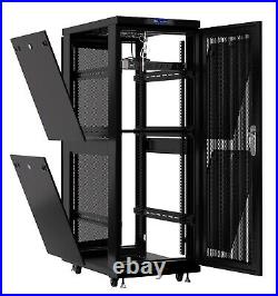 32U Sysracks IT Network Data Server Rack Cabinet Enclosure 39 Deep VENTED DOORS