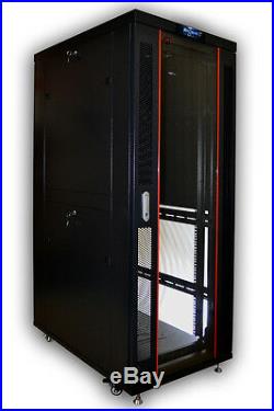 42U 39 Deep 19 IT Free Standing Server Rack Cabinet Enclosure+Bonus Free
