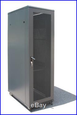 42U 39 Deep 19 Network Data Server Rack Cabinet Enclosure Vented Doors BONUS