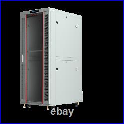 42U IT Rack 35 inch Deep Server Data Cabinet Enclosure Light Gray with Bonus