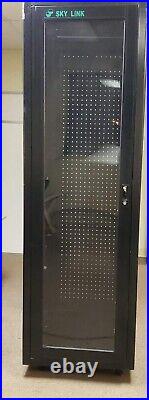 42U Server Rack Cabinet 4-Post Adjustable Depth, Rack Enclosure with Casters