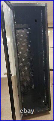 42U Server Rack Cabinet 4-Post Adjustable Depth, Rack Enclosure with Casters