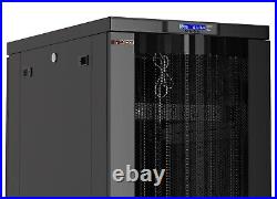 42U Server Rack Cabinet Network IT Data Enclosure Mesh Vented Doors $190 BONUS