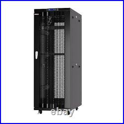 42U Server Rack Cabinet Network IT Data Enclosure Mesh Vented Doors $190 BONUS