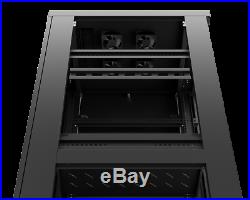 42U Server Rack Data Cabinet 32 Deep IT Network Rack Enclosure Mesh Door Lock