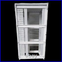 48U White server Rack Enclosure Cabinet Front and Back doors 31 Deep 8x PDU