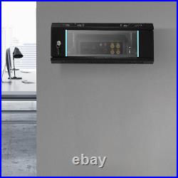 4U 24 Deep Wall Mount Network Server Rack Data Cabinet Enclosure Glass Front 4U 24 Deep Wall Mount Network Server Rack Data Cabinet Enclosure Glass Front