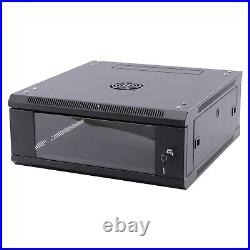 4U 24 Wall Mount Deep IT Network Server Rack Cabinet Enclosure Rack Locking Box