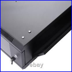 4U 24 Wall Mount Deep IT Network Server Rack Cabinet Enclosure Rack Locking Box