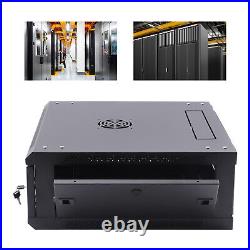 4U 4 Post Server Rack Network Enclosure 24'' Locking Drawer Storage Cabinet USA