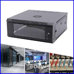 4U 4 Post Server Rack Network Enclosure 24'' Locking Drawer Storage Cabinet US 4U 4 Post Server Rack Network Enclosure 24'' Locking Drawer Storage Cabinet US
