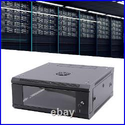 4U 4 Post Server Rack Network Enclosure 24'' Locking Drawer Storage Cabinet US