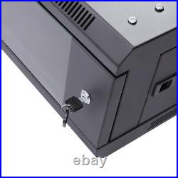 4U 4 Post Server Rack Network Enclosure 24'' Locking Drawer Storage Cabinet US 4U 4 Post Server Rack Network Enclosure 24'' Locking Drawer Storage Cabinet US