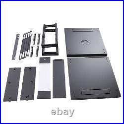 4U 4 Post Server Rack Network Enclosure 24'' Locking Drawer Storage Cabinet US 4U 4 Post Server Rack Network Enclosure 24'' Locking Drawer Storage Cabinet US