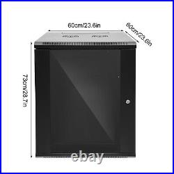 4U/6U/9U/15U Wall Mount Network Server Data Cabinet Enclosure Rack Glass Door US 4U/6U/9U/15U Wall Mount Network Server Data Cabinet Enclosure Rack Glass Door US