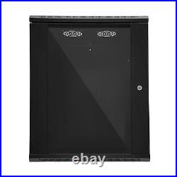 4U/6U/9U/15U Wall Mount Network Server Data Cabinet Enclosure Rack Glass Door US 4U/6U/9U/15U Wall Mount Network Server Data Cabinet Enclosure Rack Glass Door US