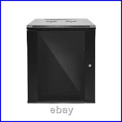 4U/6U/9U/15U Wall Mount Network Server Data Cabinet Enclosure Rack Glass Door US 4U/6U/9U/15U Wall Mount Network Server Data Cabinet Enclosure Rack Glass Door US