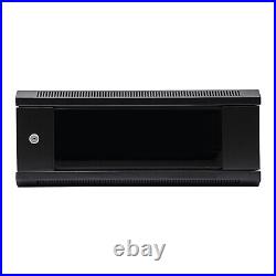 4U Cabinet Rack Enclosure Wall Mount Cabinet With Glass Door TOP Server Durable