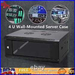 4U Server Cabinet Case Wall Mount Network Server Data Cabinet Enclosure Rack