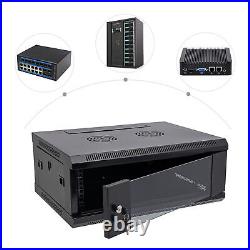 4U Server Cabinet Case Wall Mount Network Server Data Cabinet Enclosure Rack