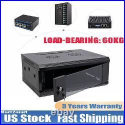 4U Server Cabinet Case Wall Mounted Network Server Data Cabinet Enclosure Rack