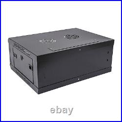 4U Server Cabinet Case Wall Mounted Network Server Data Cabinet Enclosure Rack